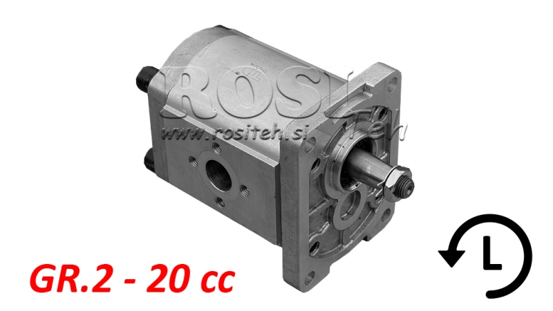 POMPA HYDRAULICZNA GR.2 20 CC LEWA - FLANŻE