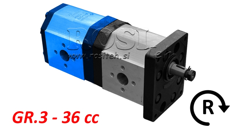 HYDRAULISK PUMP 30C36X242 BAK GR.3 36 CC HÖGER