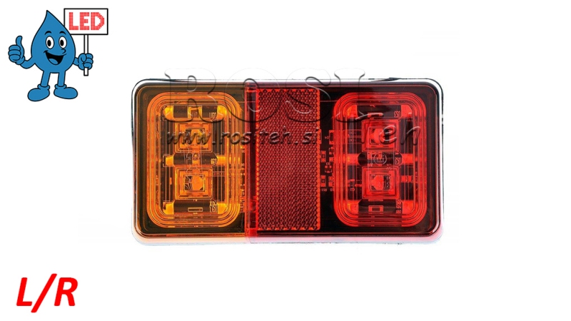 LUZ TRASERA LED 3 FUNCIONES 12V-24V COMBINADA