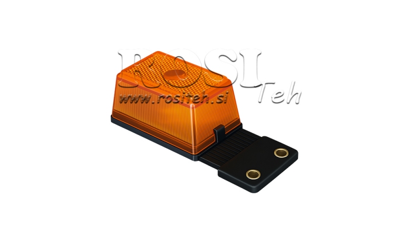 LUZ LATERAL PARA REMOLQUES CUADRADA NARANJA