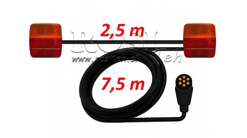 LJUSSET MED KABEL 7.5M+2.5M