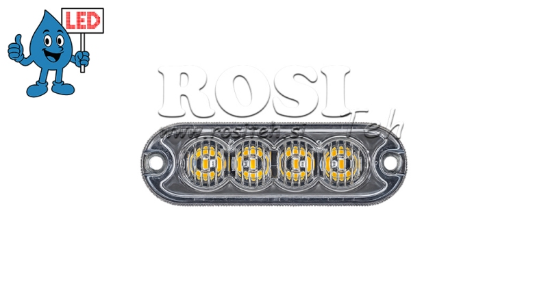 ŚWIATŁO STROBOSKOPOWE LED 12/24V