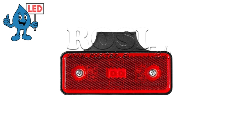 ŚWIATŁO OBRYSOWE LED CZERWONA 12V