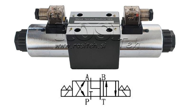 HYDRAULINEN ELEKTROMAGNETTINEN VENTTIILI KV-4/3 CETOP 5 12/24/230V N6