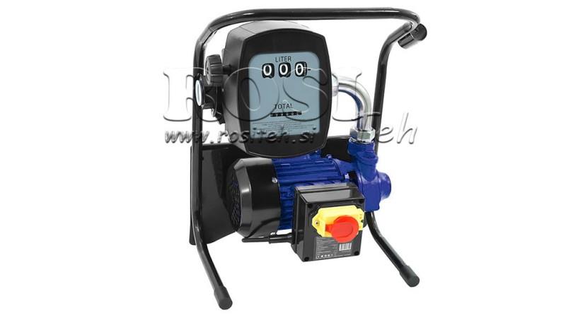 DIESELBRÄNSLEPUMP 600W 40 l/min MED MÄTARE OCH UTTAGSPISTOL