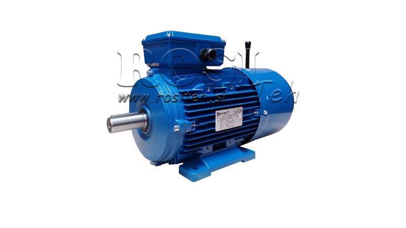 3kW-SÄHKÖMOOTTORI JARRULLA MSH100L2-4_1420rpm 3Vaihe jalat-B3