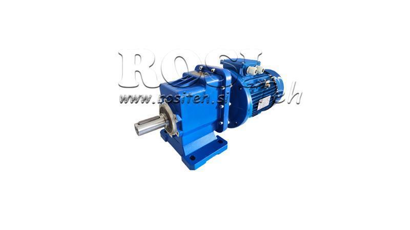 1Fase 0.55kW-ELEKTRISK MOTOR MED ERC02 REDUKTOR MS80 57rpm