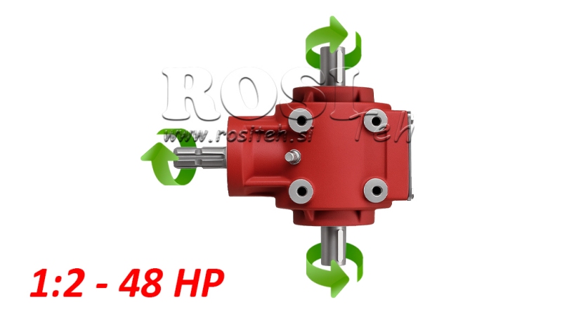PRZEKŁADNIA KĄTOWA PTO-R11S 1:2 (48HP-35KW)