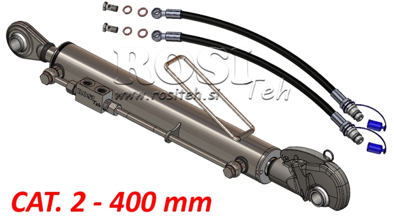 3ÈME POINT HYDRAULIQUE AVEC CROCHET AUTOMATIQUE - CAT. 2 - 63/35-400 (45-95HP)(25.4)