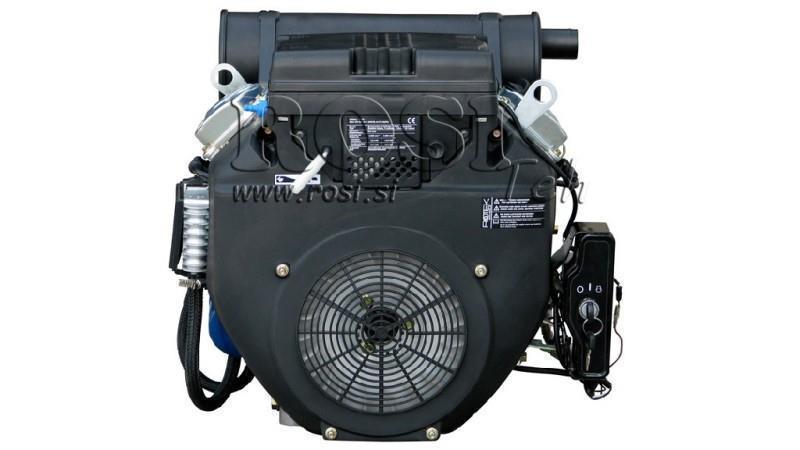 motor de gasolina 614cc-14.9kW-3,600 RPM-E-KW25.4x72-arranque eléctrico