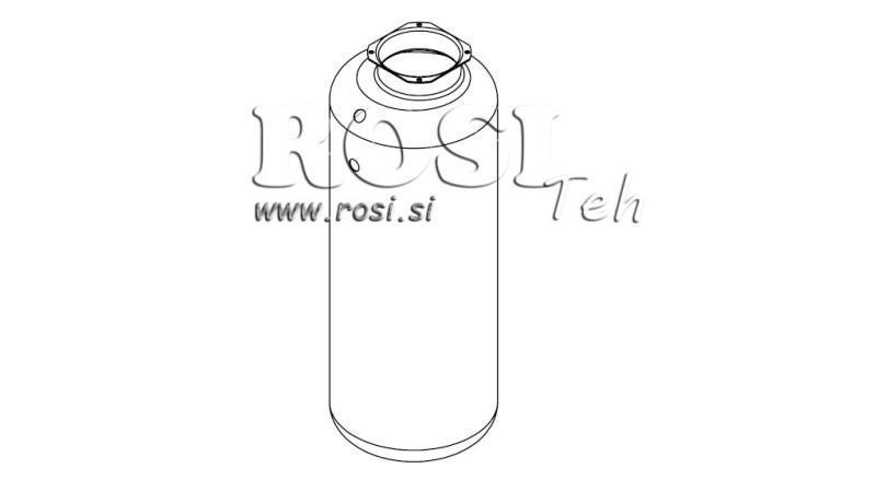 RESERVORIO METÁLICO ROLLO PP 30 LITROS HORIZONTAL-VERICAL