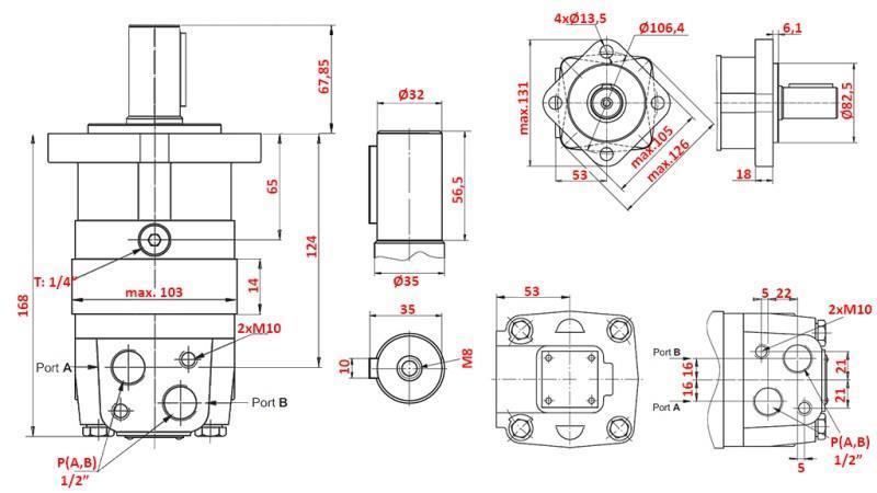 SILNIK HYDRAULICZNY MS 80