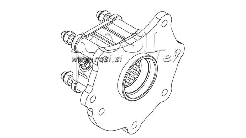 ULOSTULO HYDRAULISELLE PUMPPULLE - MERCEDES ATEGO-1 - 7 REIKÄÄ