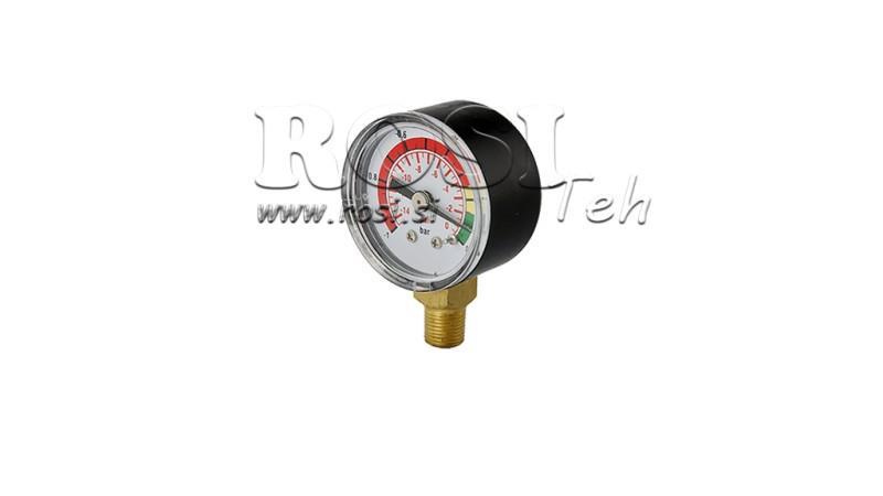 MEDIDOR DE VACÍO PARA FILTRO HIDRÁULICO -1 - 0 BAR - 1/8