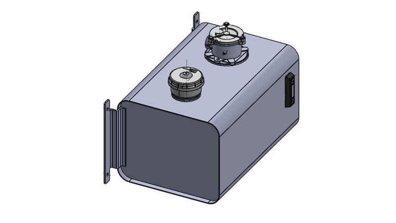 METALOWA POKRYWA ZBIORNIKA 60 Lit 310x380x560mm