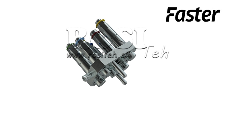 ZŁĄCZE MULTI-FASTER 3PLK 5DROŻNE BSP 3×3/8 2×9/16 CZĘŚĆ RUCHOMA
