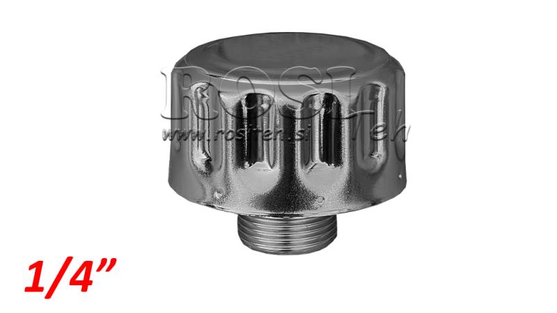 METALOWA ZATKA Z WENTYLEM 1/4''