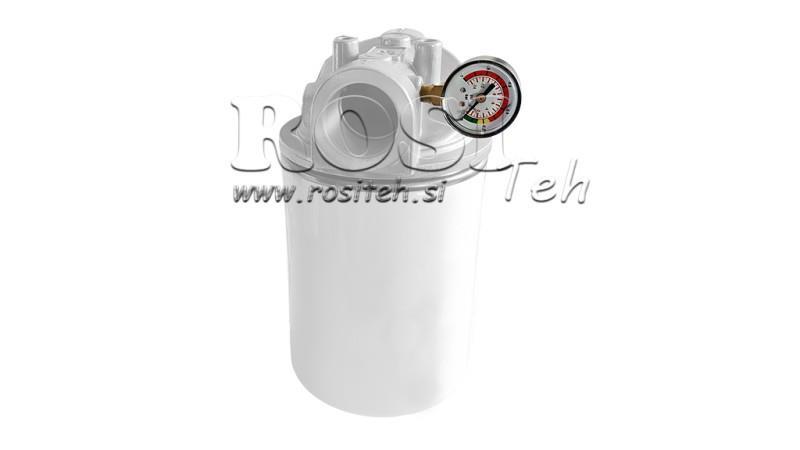 MEDIDOR DE VACÍO PARA FILTRO HIDRÁULICO -1 - 0 BAR - 1/8