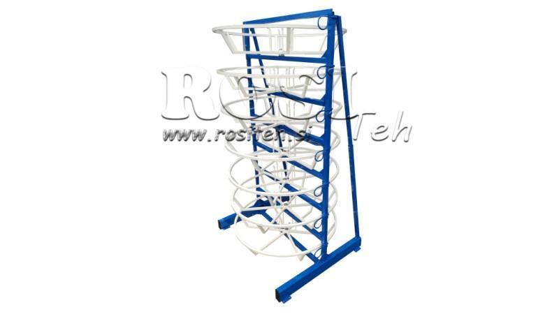 SOPORTE PARA DESENROLLAR MANGUERAS HIDRÁULICAS