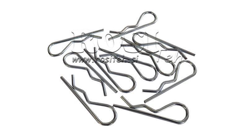 SÆT AF SIKKERHEDSKLIP SINGLE FI 2.5 mm (10stk)
