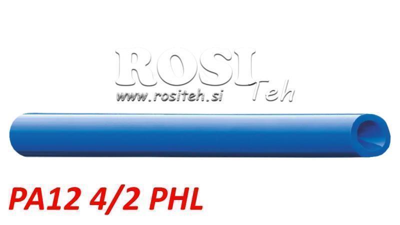 RURA POWIETRZNA PA 4/2 PA12PHL NIEBIESKA POLIAMID DIN73378