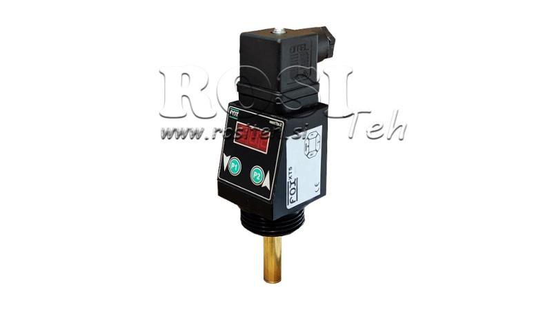 TERMOSTAT Z WYŚWIETLACZEM XT51V 0-100°C l-50mm