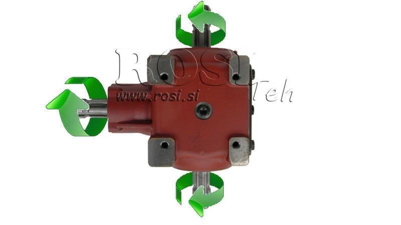 REDUCTOR DE ÁNGULO T-27J 1:1 (55HP-40.4kW)