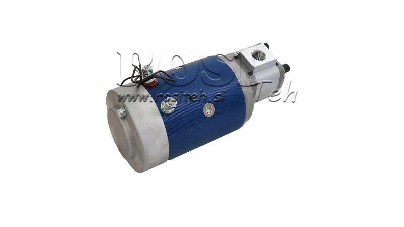 HYDRAULISK PUMPE SAMMENSÆTNING GR.1 ELEKTRISK MOTOR 12V