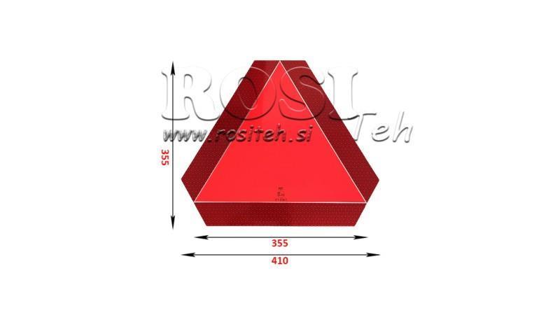 ALU TRIANGEL OSTRZEGAWCZY wymiary 365x365mm