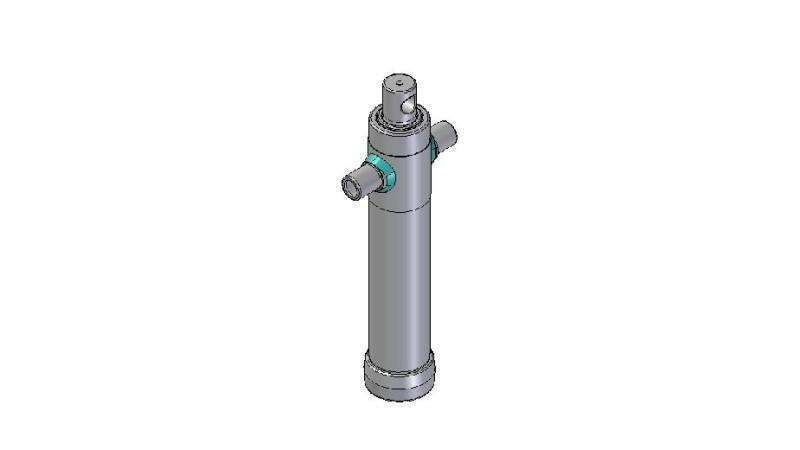 2023F - TELESCOPIC CYLINDER STANDARD/REIKÄ 2 VAIHEITA MATKA 695 HALKAISU 80