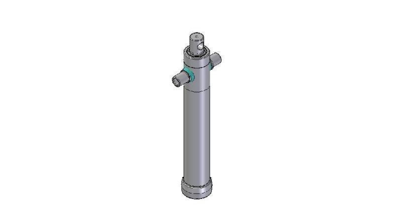 2025F -CYLINDER TELESKOPOWY STANDARD/OTWÓR 2 ETAPY SKOKU 895 ŚREDNICA 80