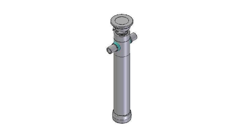 2025S -CYLINDER TELESKOPOWY STANDARD/KULKA 2 ETAPY SKOKU 895 ŚREDNICA 80