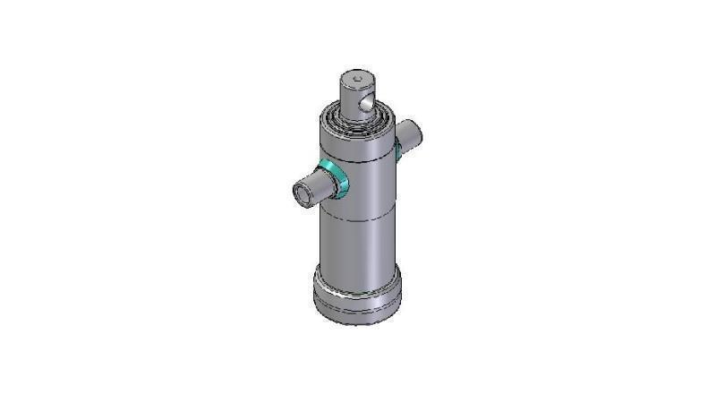 2032F -STANDARDOWY CYLINDER TELESKOPOWY/OTWÓR 3 ETAPY SKOKU 593 ŚREDNICA 95