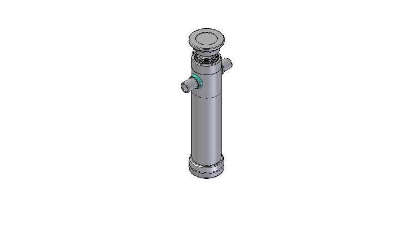 2038S - CYLINDER TELESCOPICZNY STANDARDOWY/KULKA 3 ETAPY SKOK 1490 ŚREDNICA 95