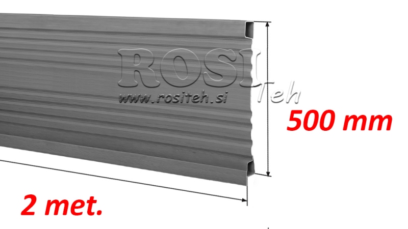 SIDOPANEL FÖR TIPPCAR 2 MET. - HÖJD 500 MM