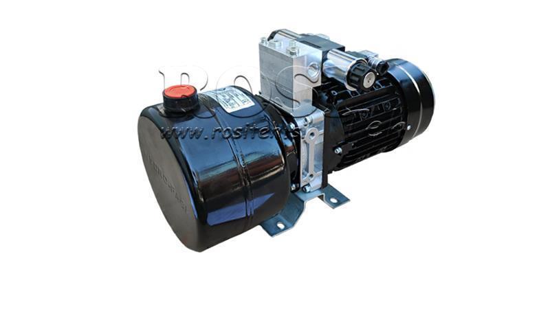 AGREGADO HIDRÁULICO MINI 380V CA (0.75 kW) 85 bar - 3.7 cc - 5.2 lit/min - tanque 4 lit