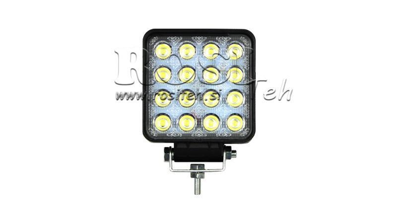 LED TYÖVALO - VALO 16 LED 48W 12V-24V