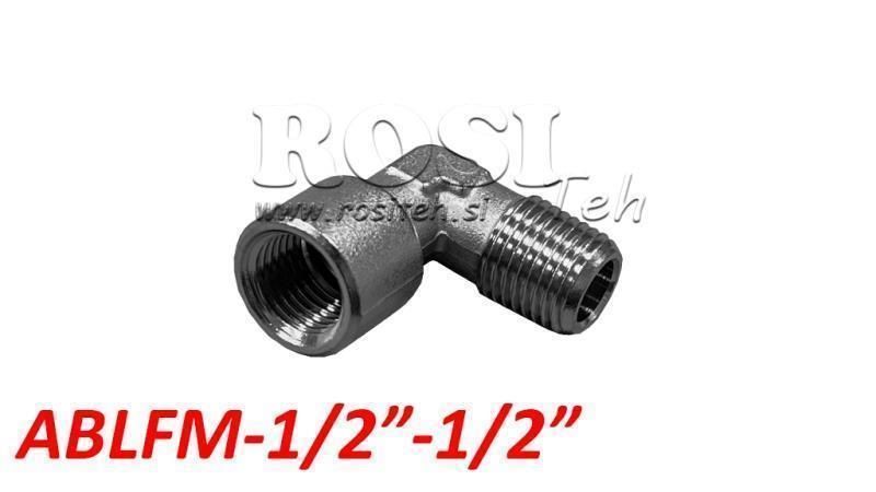 CONECTOR EN ÁNGULO CLÁSICO PNEUMÁTICO ABLFM-012-012