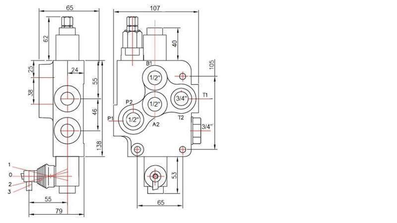 ZAWÓR HYDRAULICZNY 1xP80