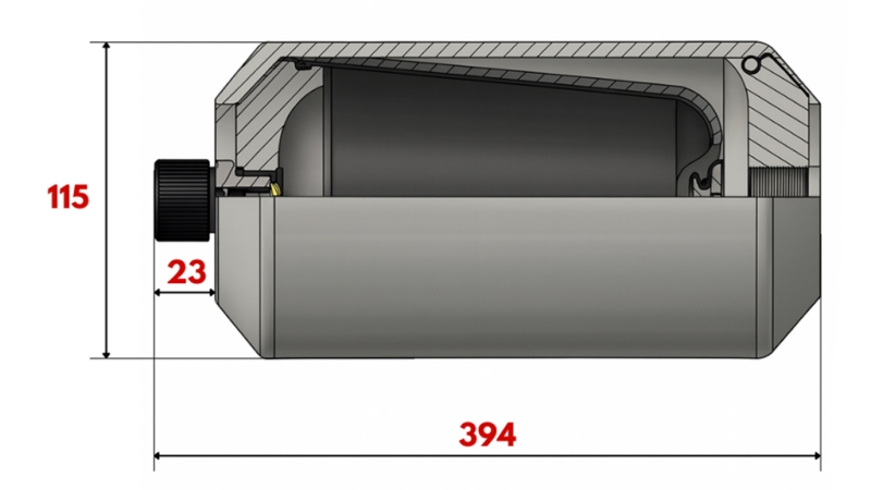AKUMULATOR HYDRAULICZNY 2.8 LIT - BSP1/2