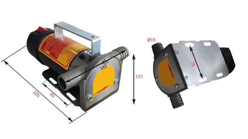 BOMBA ELÉCTRICA 12V DC -1- 50 lit/min (3000 l/h)