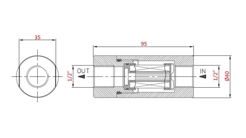 HIDRAVLIČNI TLAČNI FILTER 1/2 - 30u - 20LIT - 220bar
