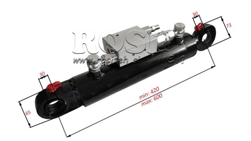 CILINDRO HIDRÁULICO 60/40-180 CON VÁLVULA ROTATIVA - ARADO PARA SUELO