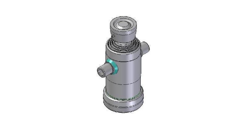 3041S - CYLINDER TELESCOPICZNY STANDARDOWY/KULKA 4 ETAPY SKOK 670 ŚREDNICA 124