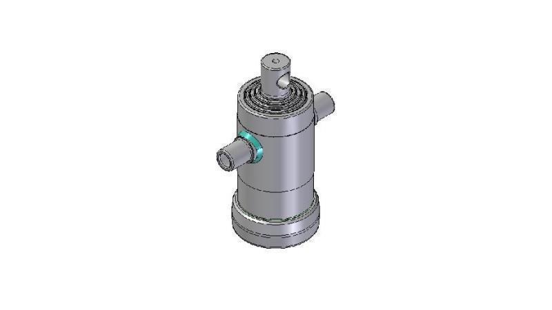 3061F -TELESCOPISK CYLINDER STANDARD/HÅL 4 STEG SLAG 590 DIAMETER 112