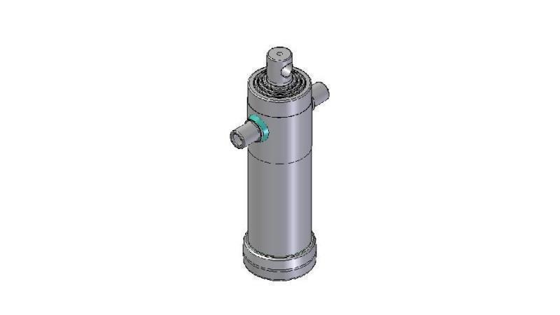 3066F - TELESCOPIC SYLINTERI STANDARD/REIKÄ 4 VAIHEEN ISKU 1190 HALKAISIJA 112