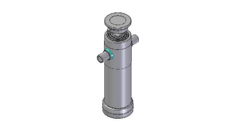 3066S -CYLINDER TELESCOPICZNY STANDARDOWY/KULOWY 4 ETAPY SKOK 1190 ŚREDNICA 112