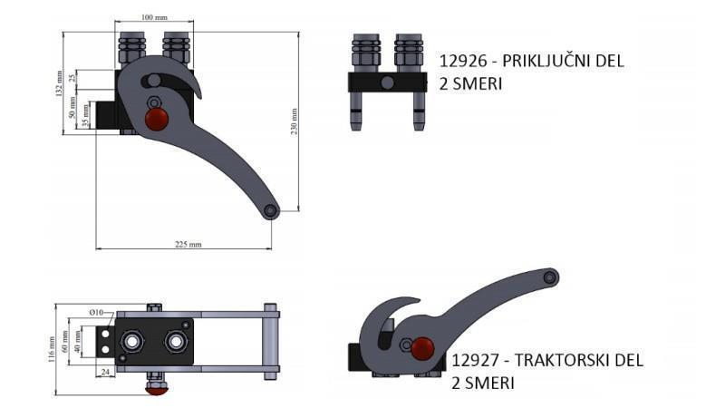 ZŁĄCZE MULTI-FASTER 2-drożne BSP1/2 KOMPLET NOWY TYP