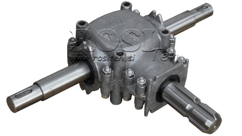 REDUKTOR KĄTOWY PODWÓJNY WAŁ 1: 1.14 (27HP-20kW)