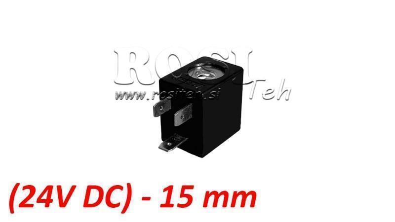 (15) EL. MAG. KELA 24V DC 2.5W PNEUMAATTISELLE VENTTIILILLE 1/8